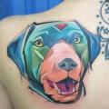 Shoulder Dog Back tattoo by Mefisto Tattoo Studio