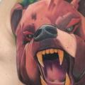 Shoulder Bear tattoo by Mefisto Tattoo Studio