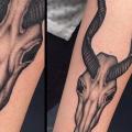Arm Totenkopf tattoo von Cloak and Dagger Tattoo