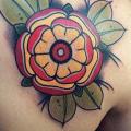 Flower Back tattoo by Cloak and Dagger Tattoo