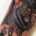 Old School Horse tattoo by Cloak and Dagger Tattoo
