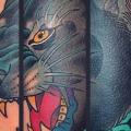 tatuaje Pantera por Cloak and Dagger Tattoo