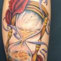 Arm Clepsydra Wings tattoo by Distinction Tattoo