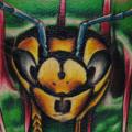 Neck Bee tattoo by Distinction Tattoo