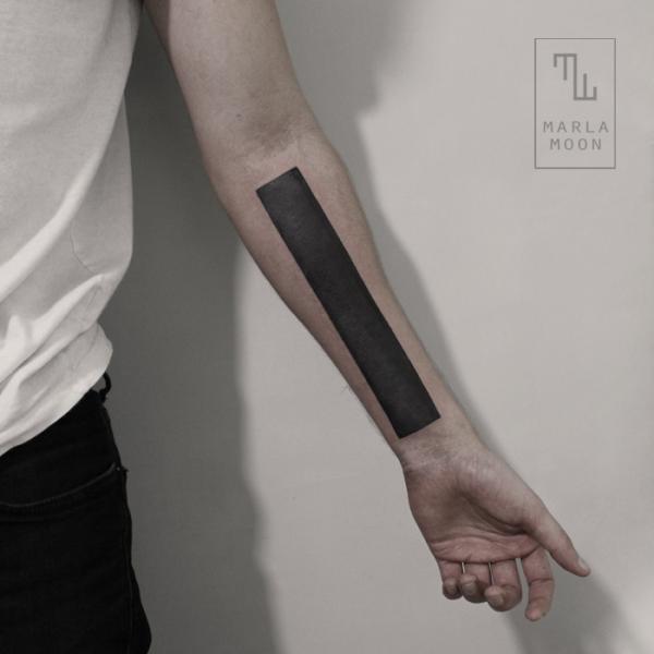 Arm Dotwork Linien Abstrakt Tattoo von Marla Moon