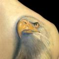 Realistic Back Eagle tattoo by Tattoo-77