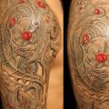 Shoulder Biomechanical tattoo by Siluha Tattoo