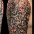 Shoulder Japanese Demon tattoo by Siluha Tattoo