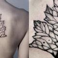 Rücken Blatt tattoo von Luciano Del Fabro