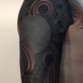 Shoulder Sleeve Abstract tattoo by Nissaco