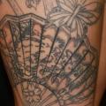 Leg Fan tattoo by Body Cult
