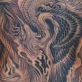 Shoulder Fantasy Back Butt Phoenix tattoo by Nicklas Westin