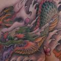 Shoulder Dragon tattoo by Nicklas Westin