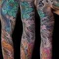 Japanische Karpfen Koi Sleeve tattoo von Nicklas Westin