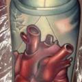Arm Herz Flasche tattoo von Niteowl Tattoo