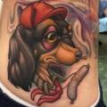 Side Dog tattoo by Niteowl Tattoo