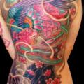 Fantasy Back Phoenix tattoo by Sebaninho Tattoo