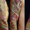 Japanese Dragon Sleeve tattoo by Sebaninho Tattoo