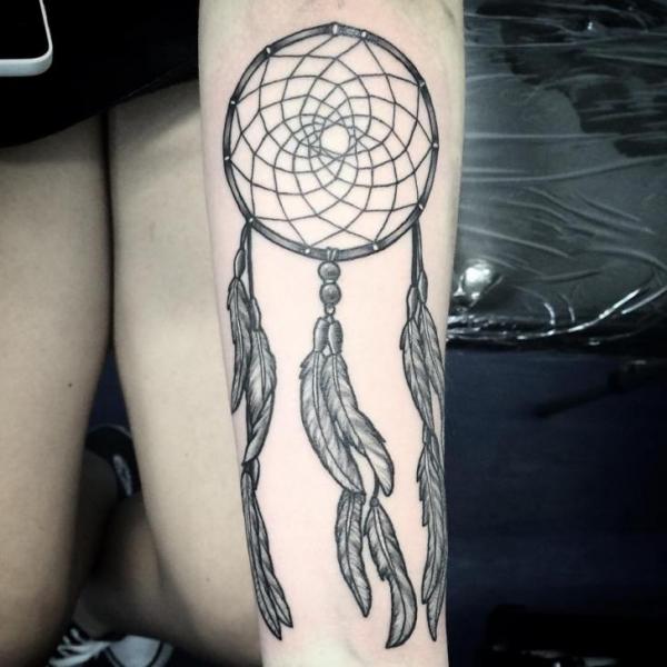 Arm Dreamcatcher Tattoo by Alex Heart