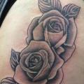 Leg Flower Side tattoo by Alex Heart