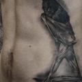 tatuaggio Realistici Fianco Pipistrello di Proskura Art