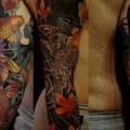 tatuaż Japoński Karp Koi Rękaw przez Proskura Art