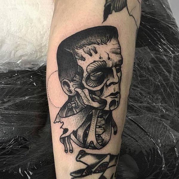 Arm Frankenstein Tattoo von Parliament Tattoo
