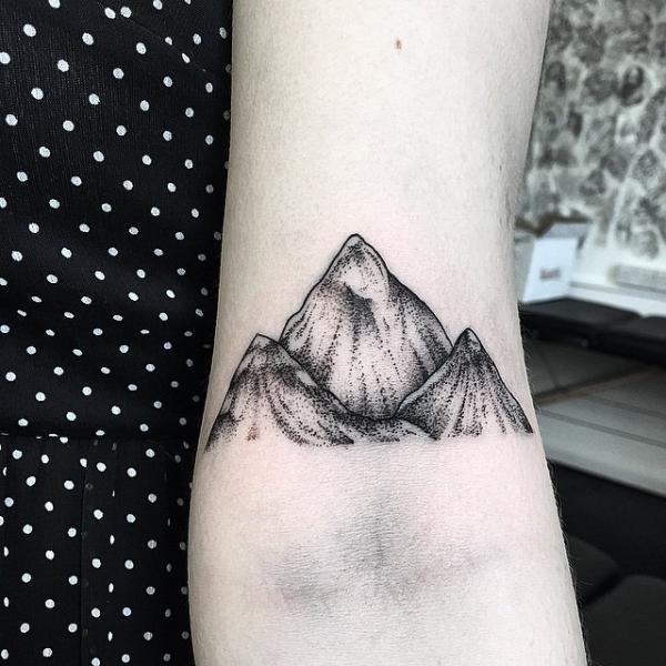 Arm Mountain Tattoo by Parliament Tattoo