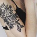 Shoulder Arm Flower tattoo by Parliament Tattoo