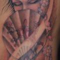 Seite Geisha tattoo von Tattoo Power