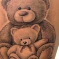 Bear Thigh Puppet tattoo by Tattoo Power
