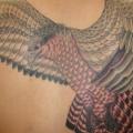 Back Eagle tattoo by Wabori