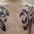 Shoulder Lettering tattoo by Wabori