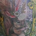 Fantasy Leg Squirrel tattoo by Freibeuter Tattoo