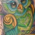 Owl Key tattoo by Freibeuter Tattoo