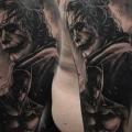 Shoulder Batman Joker tattoo by El Loco Tattoo Lounge