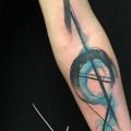Arm Abstrakt Aquarell tattoo von The Raw Canvas