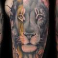 Shoulder Lion tattoo by Jay Freestyle