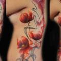 Blumen Seite tattoo von Jay Freestyle