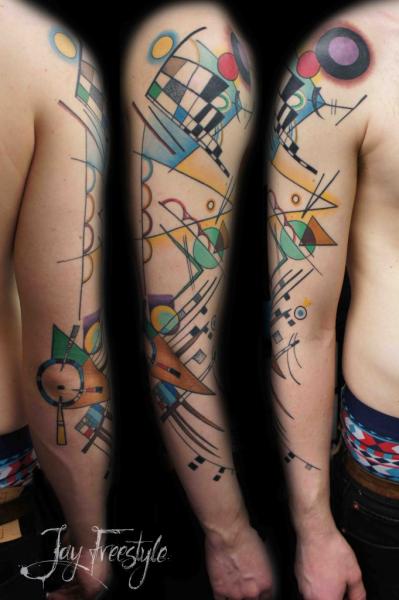Tatouage Sleeve Peinture par Jay Freestyle
