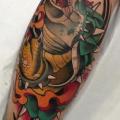 Waden Schildkröte tattoo von Blessed Tattoo