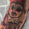 Foot Owl tattoo by Blessed Tattoo
