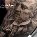 Shoulder Arm Movie Godfather tattoo by PXA Body Art