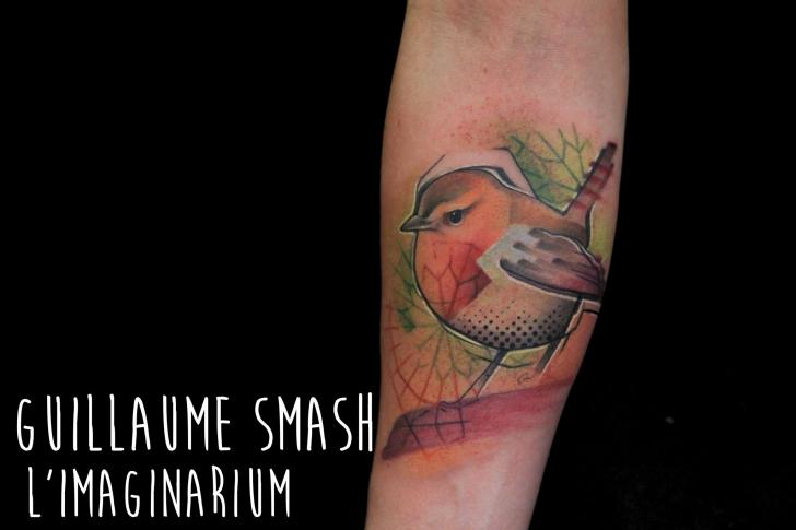 Tatuaggio Braccio Uccello di Imaginarium Tatouage