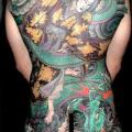 Japanische Rücken Samurai Po tattoo von Leu Family Iron