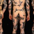 Japanische Wellen Körper tattoo von Leu Family Iron