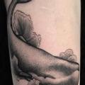 Arm Dotwork Whale tattoo by NR Studio