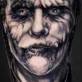 Arm Portrait Joker tattoo by NR Studio