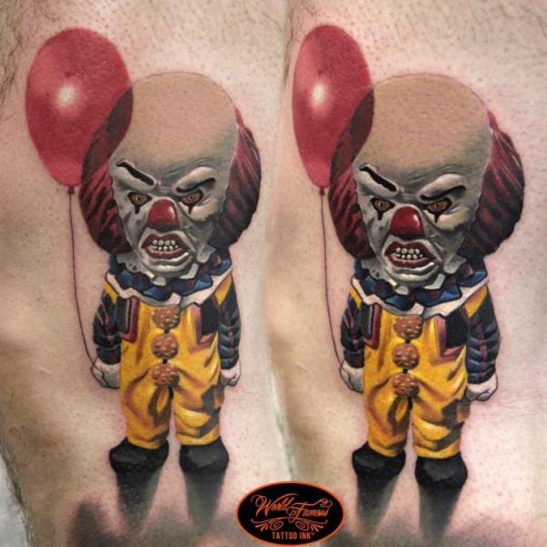 Клоун Персоонаж татуировка от NR Studio