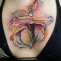 Brust Tänzer Aquarell tattoo von Art Faktors